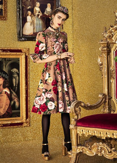 dolce gabbana barocco 2016|dolce and gabbana midi dress.